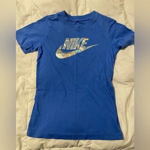 Nike Blue Boys Short Sleeve Top